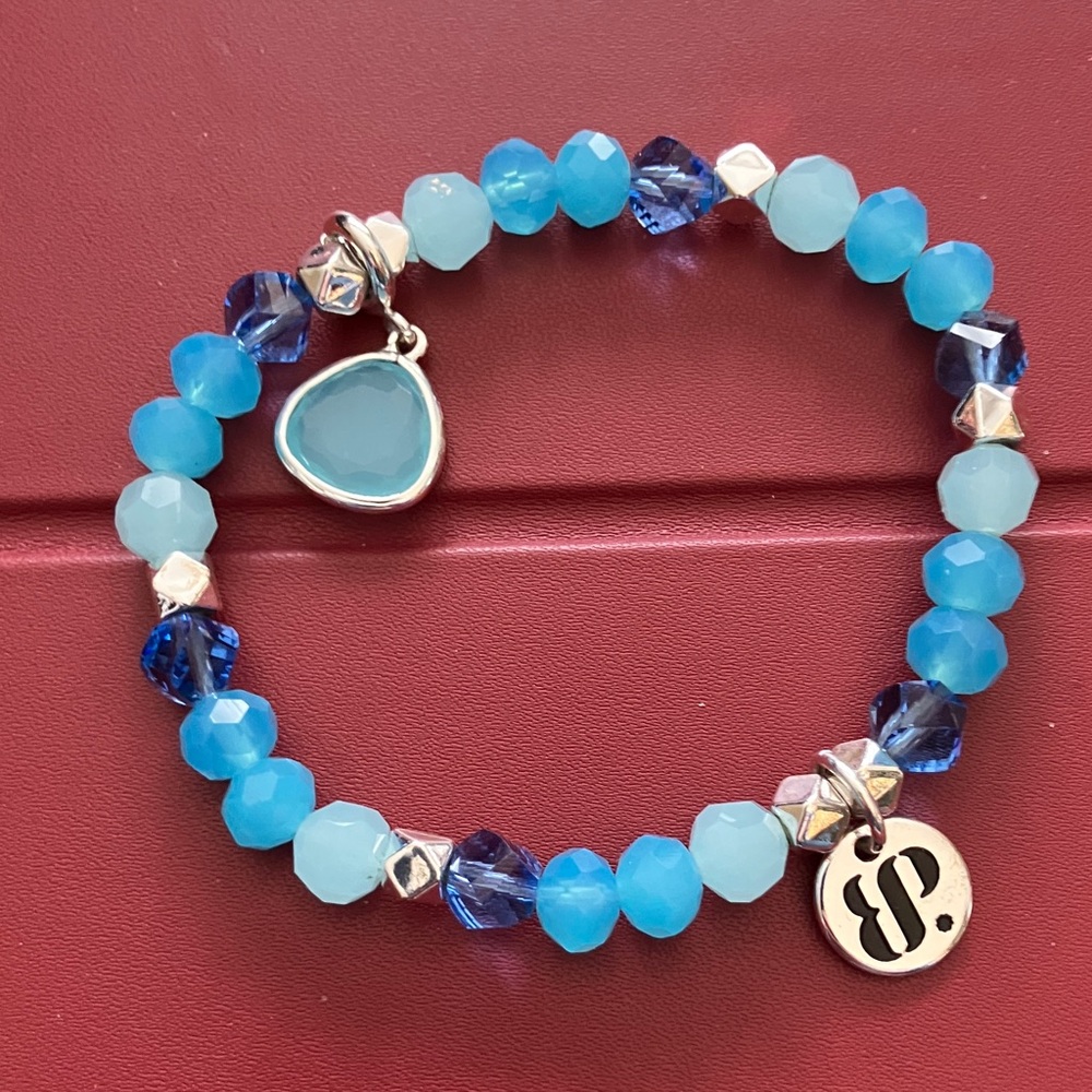 Chic Blue and Silver Women's Bracelet Set(3) - Picture 5 of 5